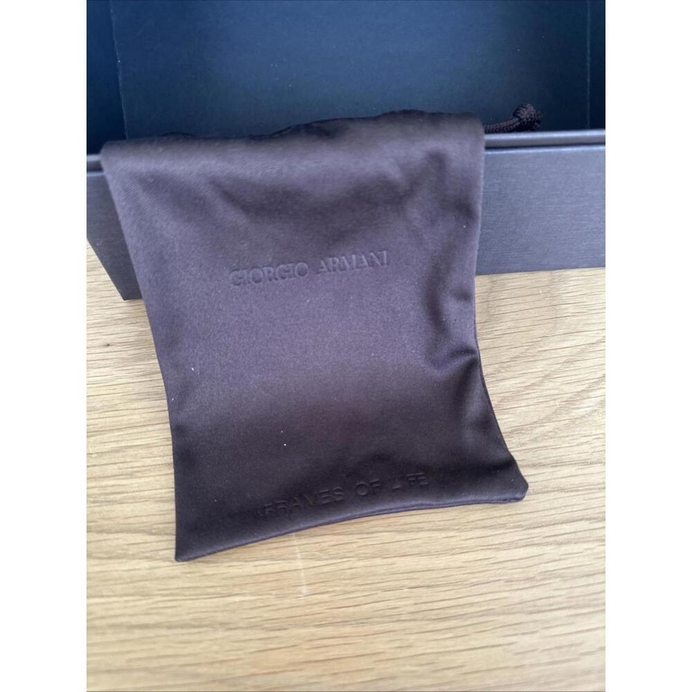 Giorgio Armani Glasses Case, Brown, Eyeglasses Frames Pouch Eyewear Designer - Picture 5 of 6